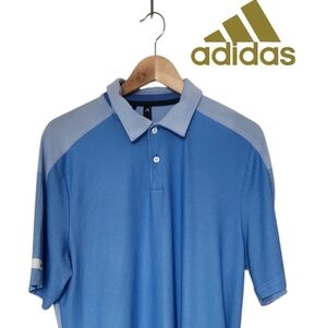 Adidas Men's Light Blue Polo Shirt